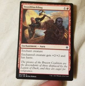 Swashbuckling magic card